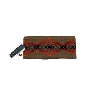 Pendleton Headband Unisex Southwestern Merino Wool OS Tan Orange Nehalem Tan NWT